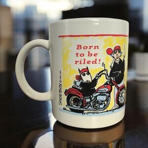 Hallmark Shoebox Maxine "Born To Be Riled" Motorcycle Ceramic Coffee Mug